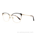 Mujeres Cat Eye Metal Se Seeblasses Optical Frames